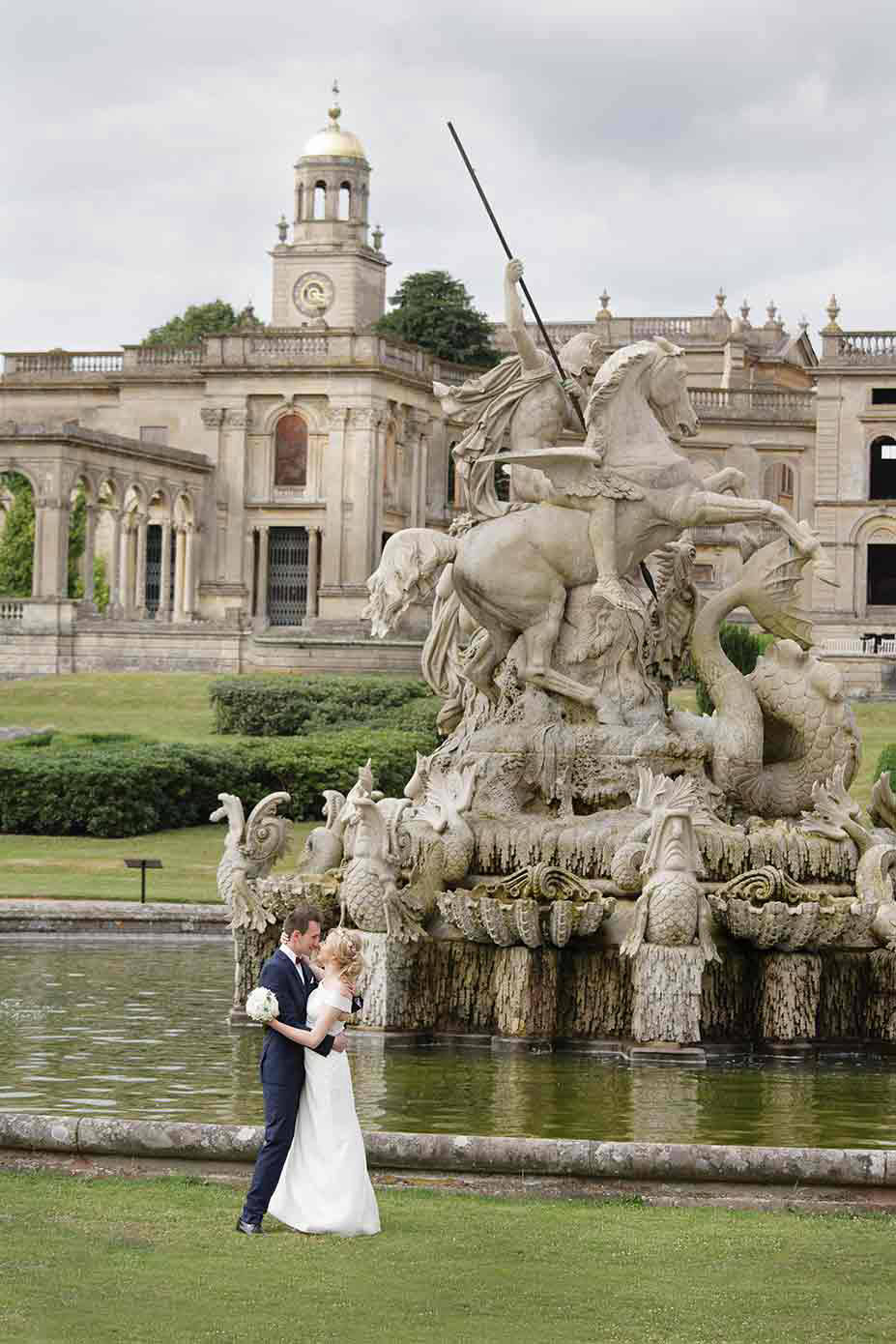 Witley court bridal shoot by Worcester
